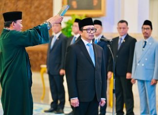 Presiden Prabowo Lantik Juda Agung sebagai Wamenkeu di Istana Negara