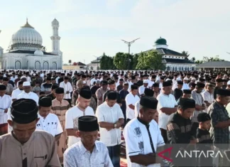 Jamaah Tarekat Syattariyah Nagan Raya Aceh sudah Rayakan Idul Fitri