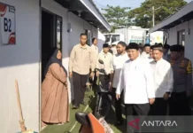 Presiden Prabowo Tinjau Huntara Korban Bencana di Aceh Tamiang