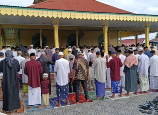 Warga Muslim di Hila Maluku Tengah Lebaran hari ini