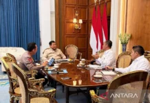 Kapolri Laporkan Situasi Kamtibmas kepada Prabowo