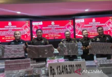 Kejati Bengkulu Terima Pengembalian Kerugian Negara Rp13,41 Miliar