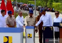 Presiden Prabowo Resmikan Jalan Daerah sepanjang 1.151 Km di Seluruh Indonesia