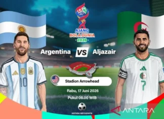 Susunan Pemain Argentina versus Aljazair