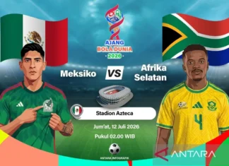 Susunan Pemain Meksiko vs Afrika Selatan
