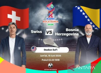 Swiss Raih Kemenangan Pertama usai Gilas Bosnia dan Herzegovina 4-1