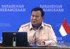 Tutup Sarasehan Kebangsaan, Prabowo Terima Usulan dari Akademisi