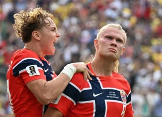 Haaland Bantu Norwegia Jungkalkan Brasil Menuju Perempat Final