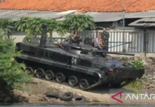 Korps Marinir Sertifikasi Tank Amfibi BMP-3F Jaga Kesiapan Tempur