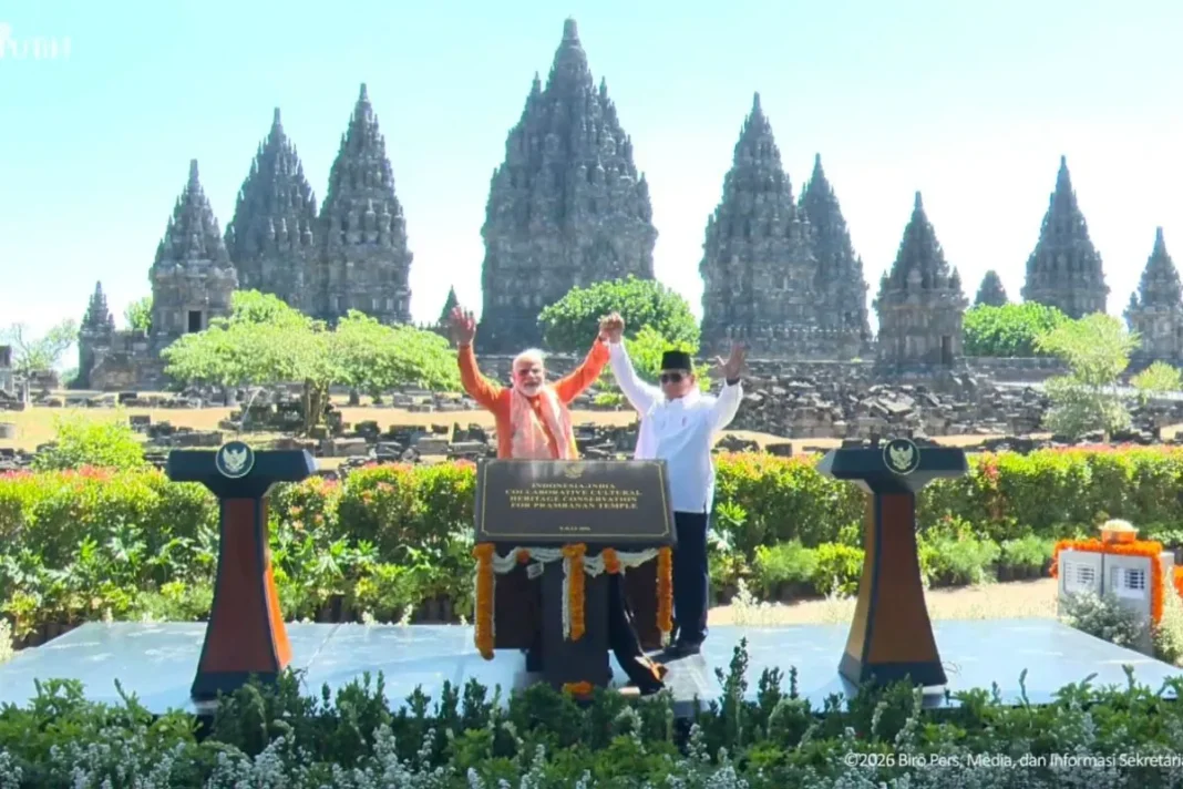 Prabowo Candi Prambanan simbol kuatnya hubungan peradaban RI-India