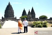 Di Candi Prambanan, Prabowo dan Modi Teken Kerja Sama Konservasi