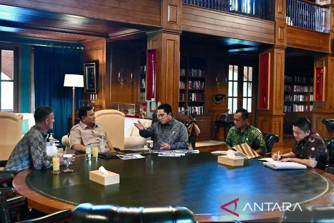 Prabowo minta Erick Thohir cari cara agar Indonesia masuk Piala Dunia