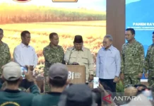 Prabowo Pimpin Panen Raya Bersama TNI di 43 Lokasi dari Malang