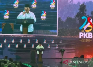 Hadir di Harlah PKB, Prabowo Kenang Pidato Tegas Ma’ruf Amin