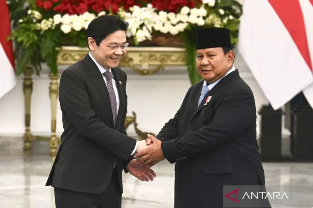 Presiden Prabowo menerima PM Singapura Lawrence Wong 1