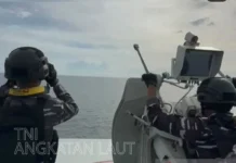 TNI AL dan AU Kolaborasi Jaga Wilayah Perbatasan Laut RI-Malaysia