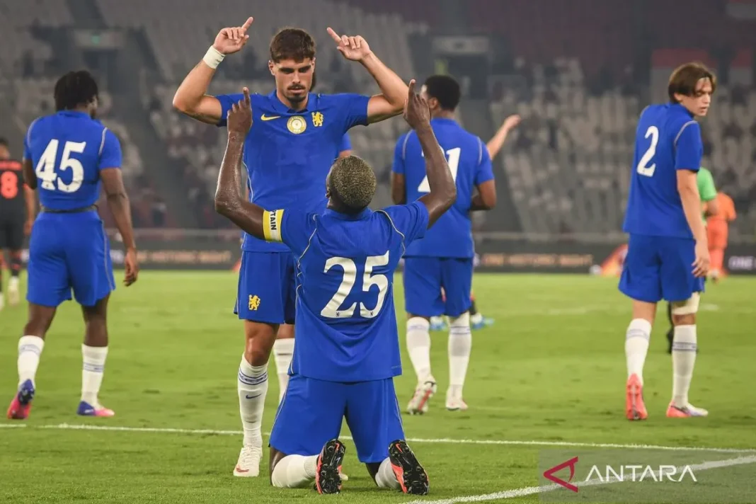 Joao Pedro cetak dua gol Chelsea untuk bungkam Milan di GBK