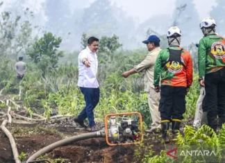 Prabowo Tinjau Kondisi Karhutla di Kalimantan Barat