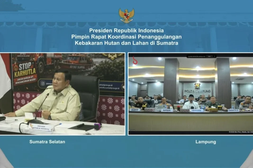 Presiden pimpin rapat penanganan karhutla tiga provinsi di Sumatera