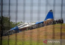 Rem Bermasalah, Sukhoi TNI AU Keluar Landasan di Bandara Hasanuddin