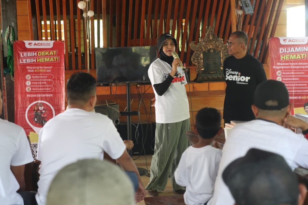 Rifda Ammarina, pemilik Kampung Agrinex, Cikeusik, Pandeglang, yang menjadi host gathering pertama, hadir di gahtering ke-6 di DIC Farm, Pacet, Mojokerto