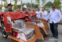 220 Becak Listrik Bantuan Prabowo Disalurkan di Kabupaten Tasikmalaya