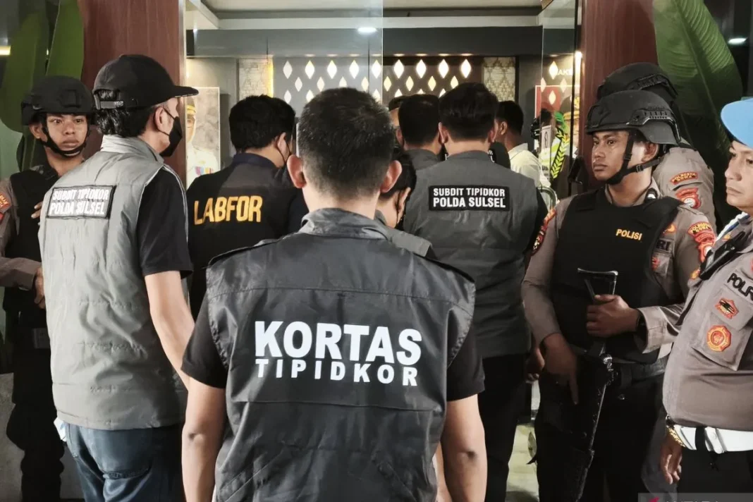 Kasus pungli PBG bergulir Kantor Bupati Gowa digeledah