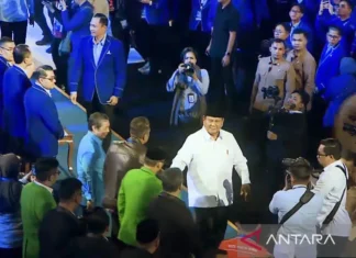 Prabowo-Gibran Satu Panggung di HUT ke-25 Demokrat