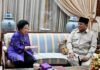Prabowo Takziah ke Kediaman Megawati atas Wafatnya Guruh Soekarnoputra