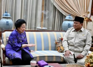 Prabowo Takziah ke Kediaman Megawati atas Wafatnya Guruh Soekarnoputra