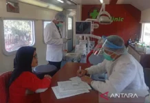 Rail Clinic KAI Layani Pengobatan Gratis bagi Warga Bumiayu