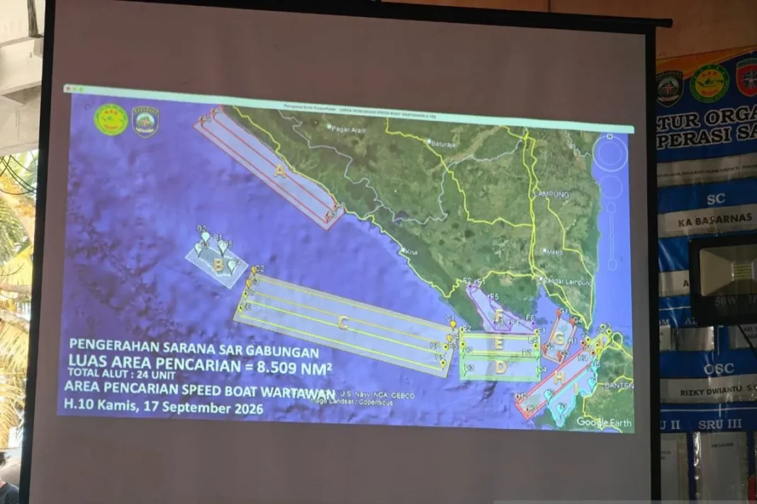 Tim SAR kembali sisir daratan Carita hingga Pantai Anyer cari jurnalis
