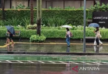 BMKG Prakirakan Hujan Ringan Mendominasi sejumlah Wilayah RI Hari ini