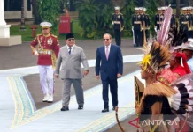 Prabowo Terima Presiden Mesir Abdel Fattah el-Sisi di Istana Merdeka